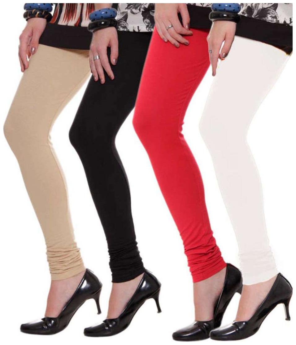 

Evection Premium Cotoon Leggings Set of 4 - Beige Black Red White