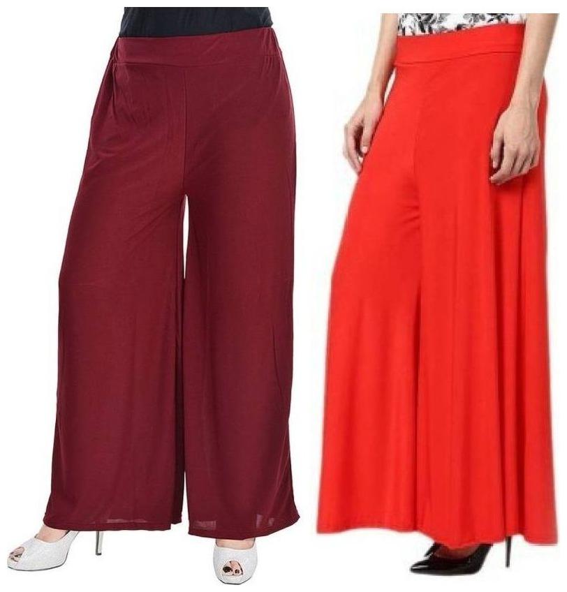 

Evection Stylish Palazzo Set of Maroon and Red