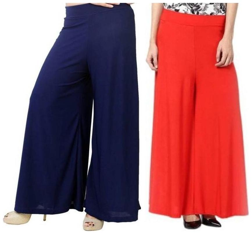 

Evection Stylish Palazzo Set of Navy Blue and Red