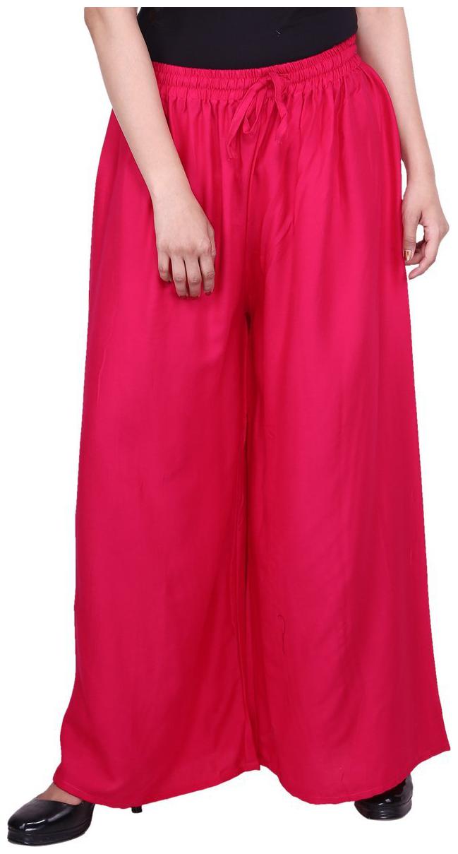 

Evection Stylish Rayon Palazzo Pink