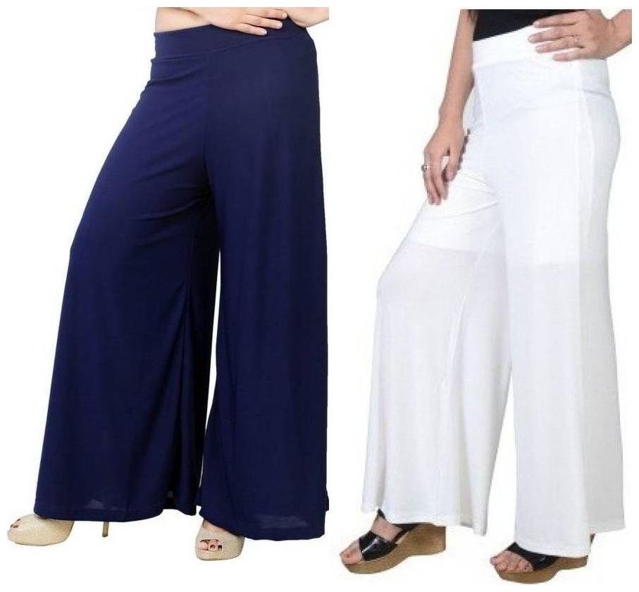 

Evection Stylish Palazzo Set of Navy Blue and White