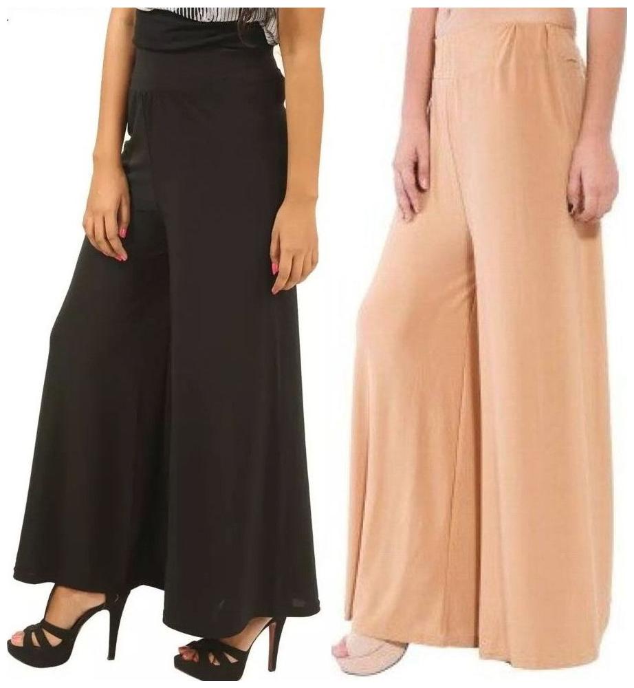 

Evection Stylish Palazzo Set of Black and Beige