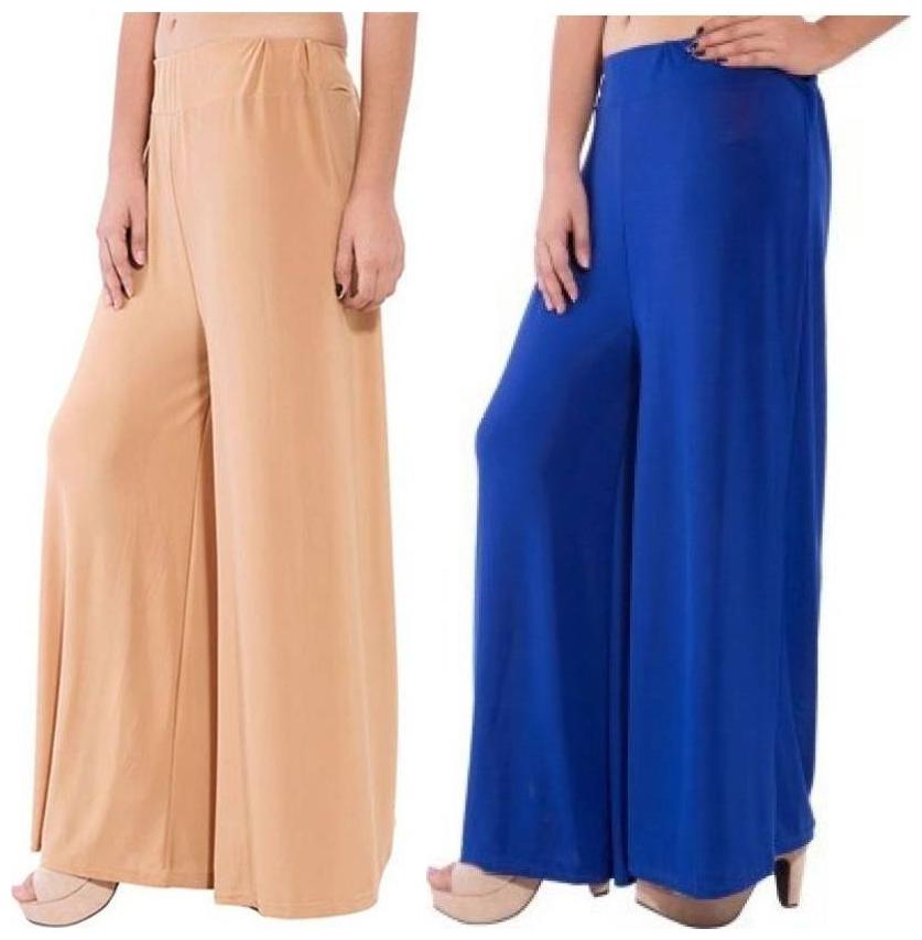 

Evection Stylish Palazzo Set of Blue and Beige
