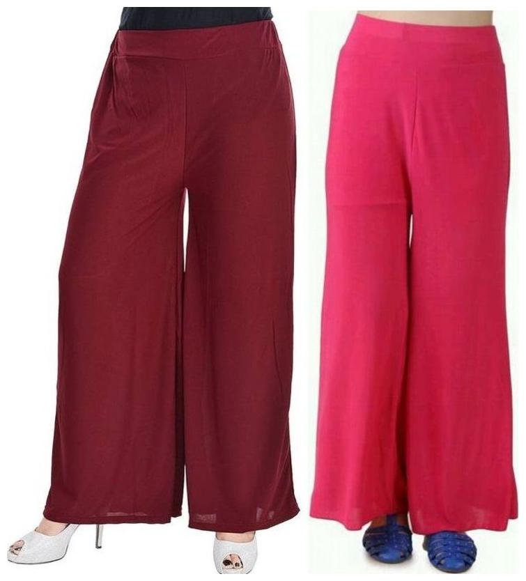 

Evection Stylish Palazzo Set of Maroon and Pink