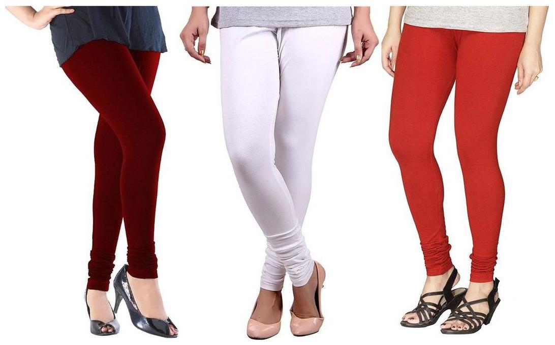 

Evection Ultra Premium Cotton Legging Set of 3 - Red Black Green