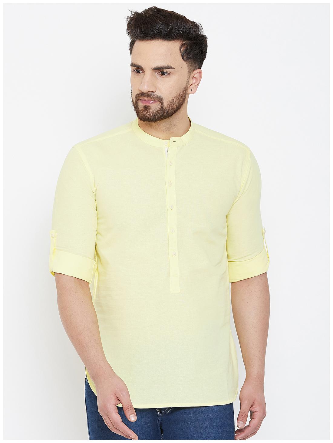 

EVEN Men Yellow Regular Fit Kurta