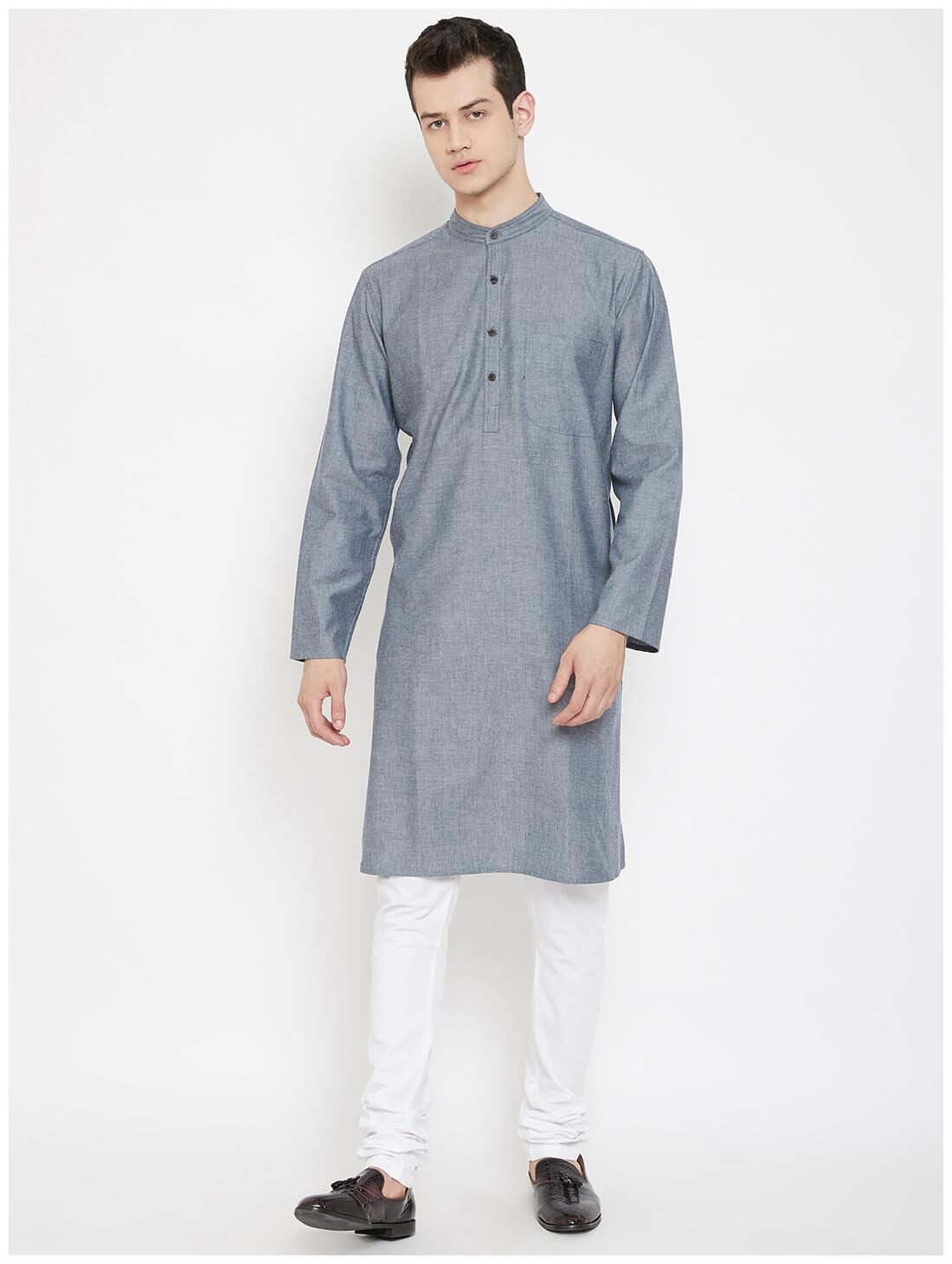 

EVEN Men Grey Regular Fit Kurta