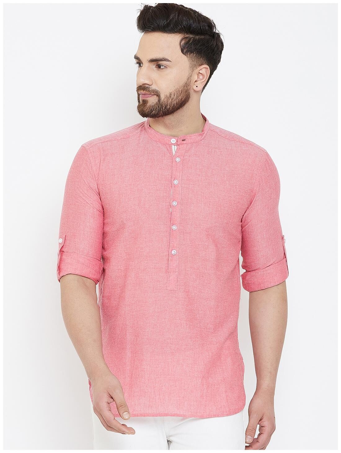 

EVEN Men Pink Regular Fit Kurta