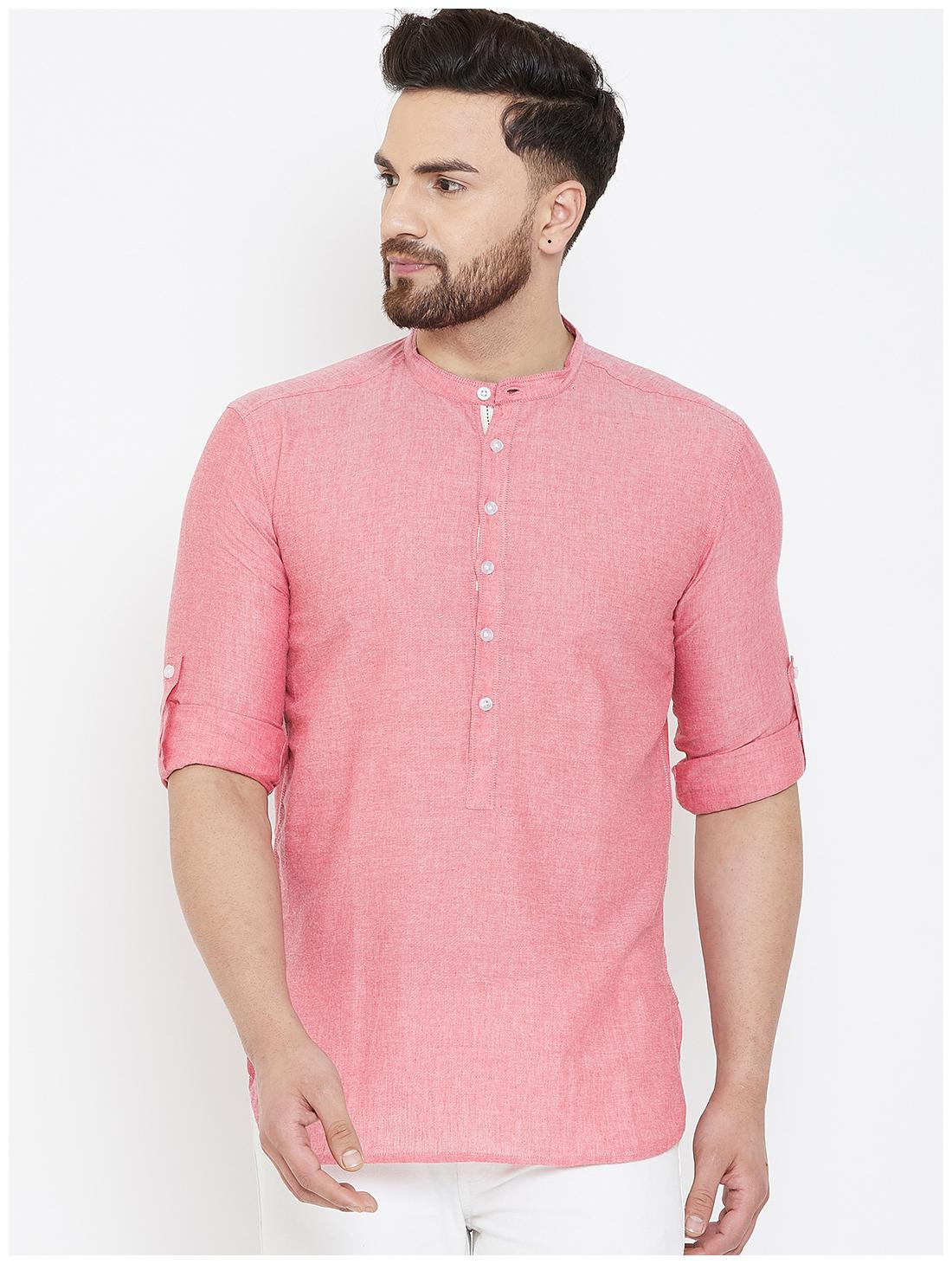 

EVEN Men Pink Regular Fit Kurta