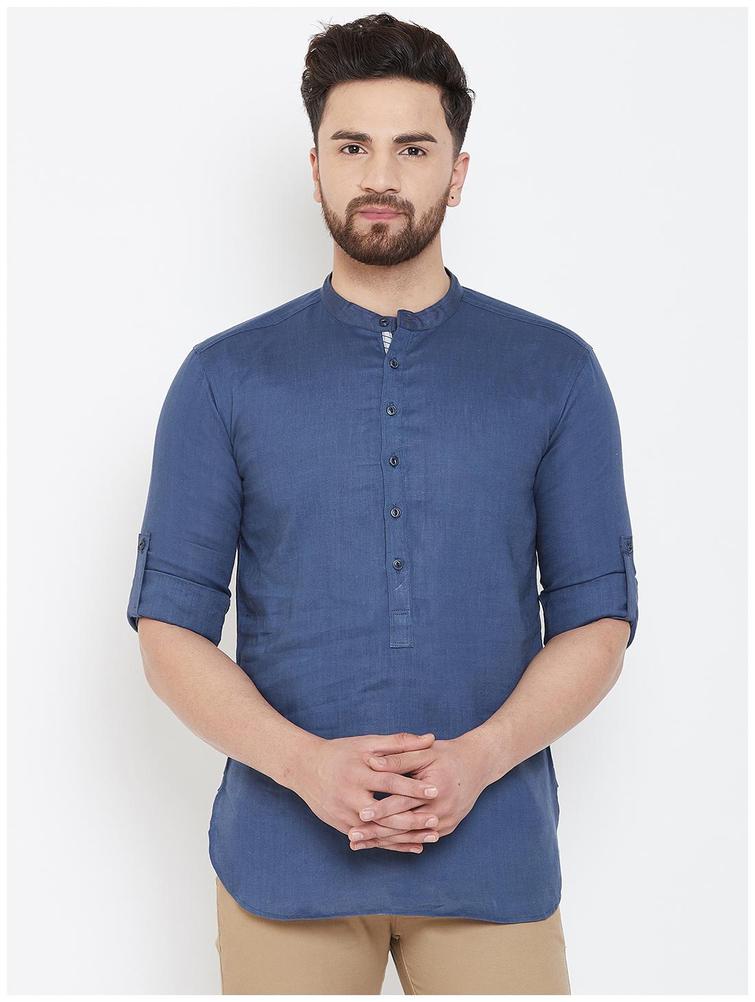 

EVEN Men Blue Regular Fit Kurta
