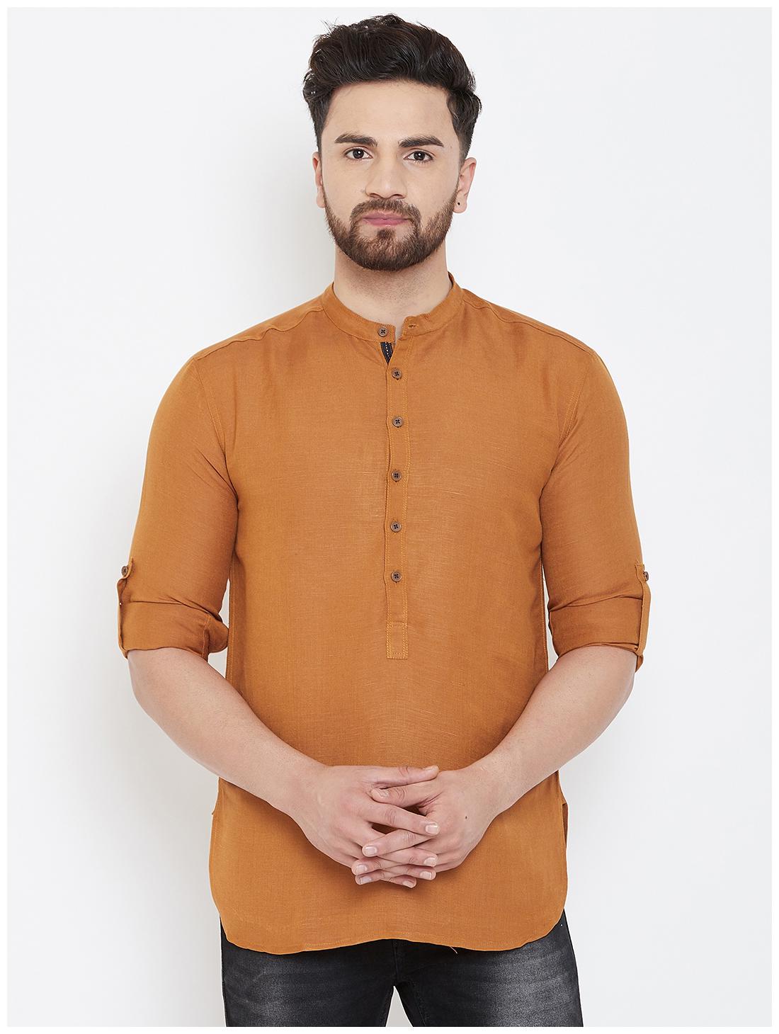

EVEN Men Brown Regular Fit Kurta