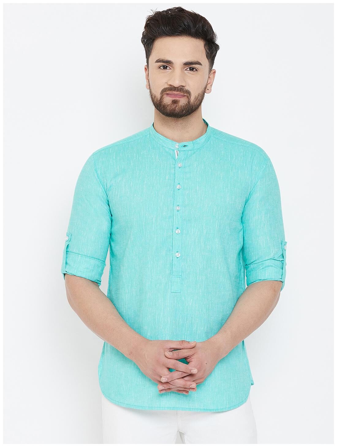 

EVEN Men Turquoise Regular Fit Kurta