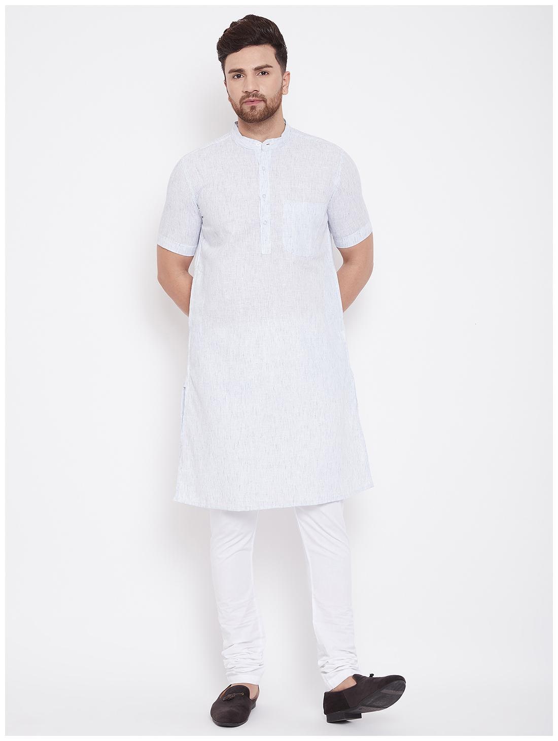 

EVEN Men Blue Regular Fit Kurta