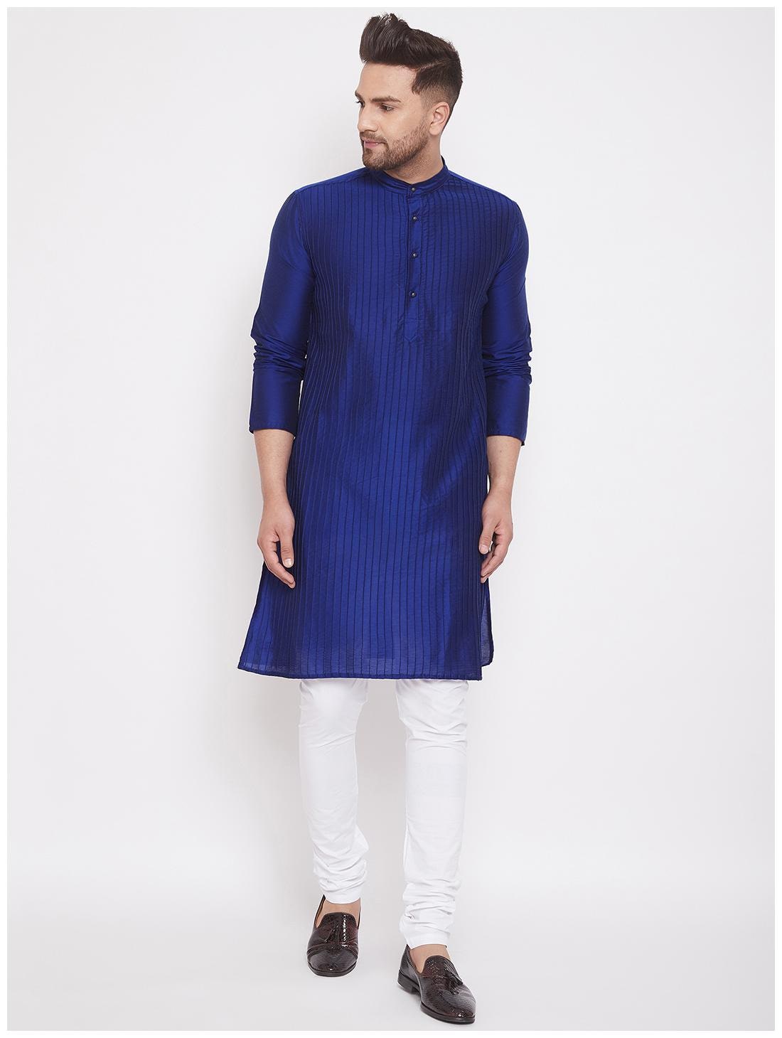 

EVEN Men Blue Regular Fit Kurta