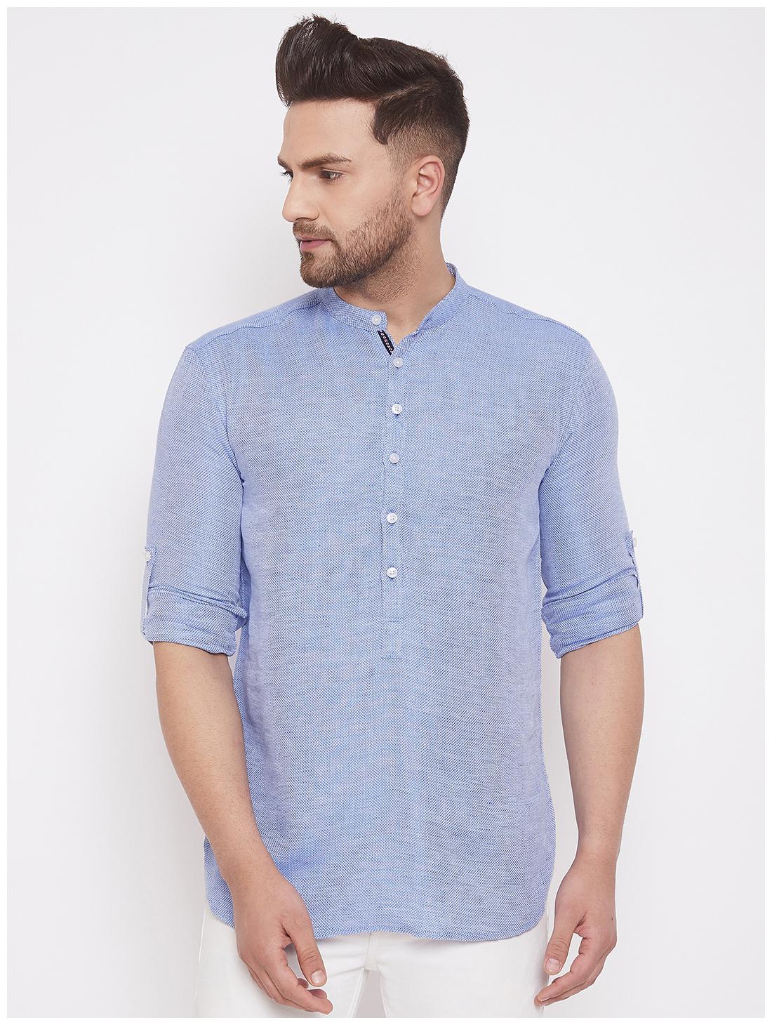 

EVEN Men Blue Regular Fit Kurta