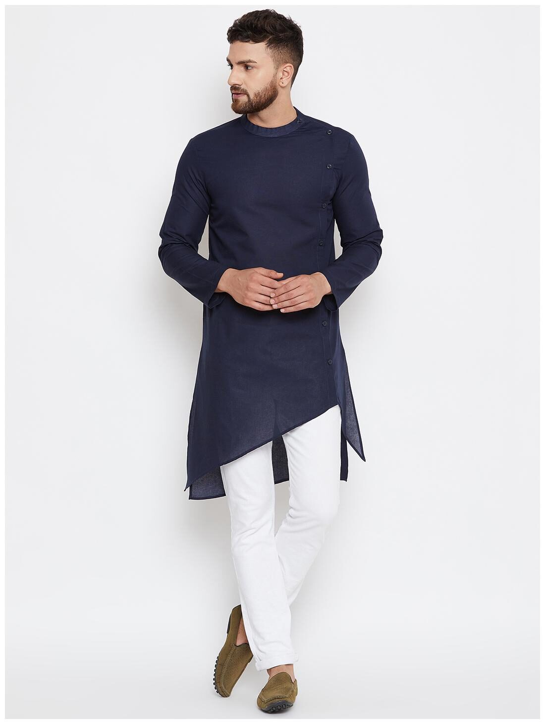 

EVEN Men Blue Regular Fit Kurta