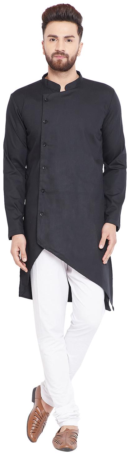 

EVEN Men Black Regular Fit Kurta