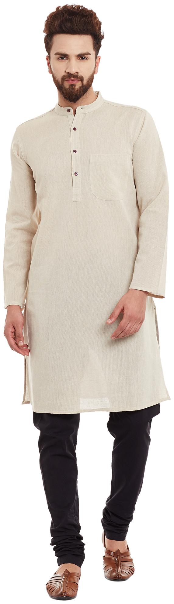 

EVEN Men Beige Regular Fit Kurta