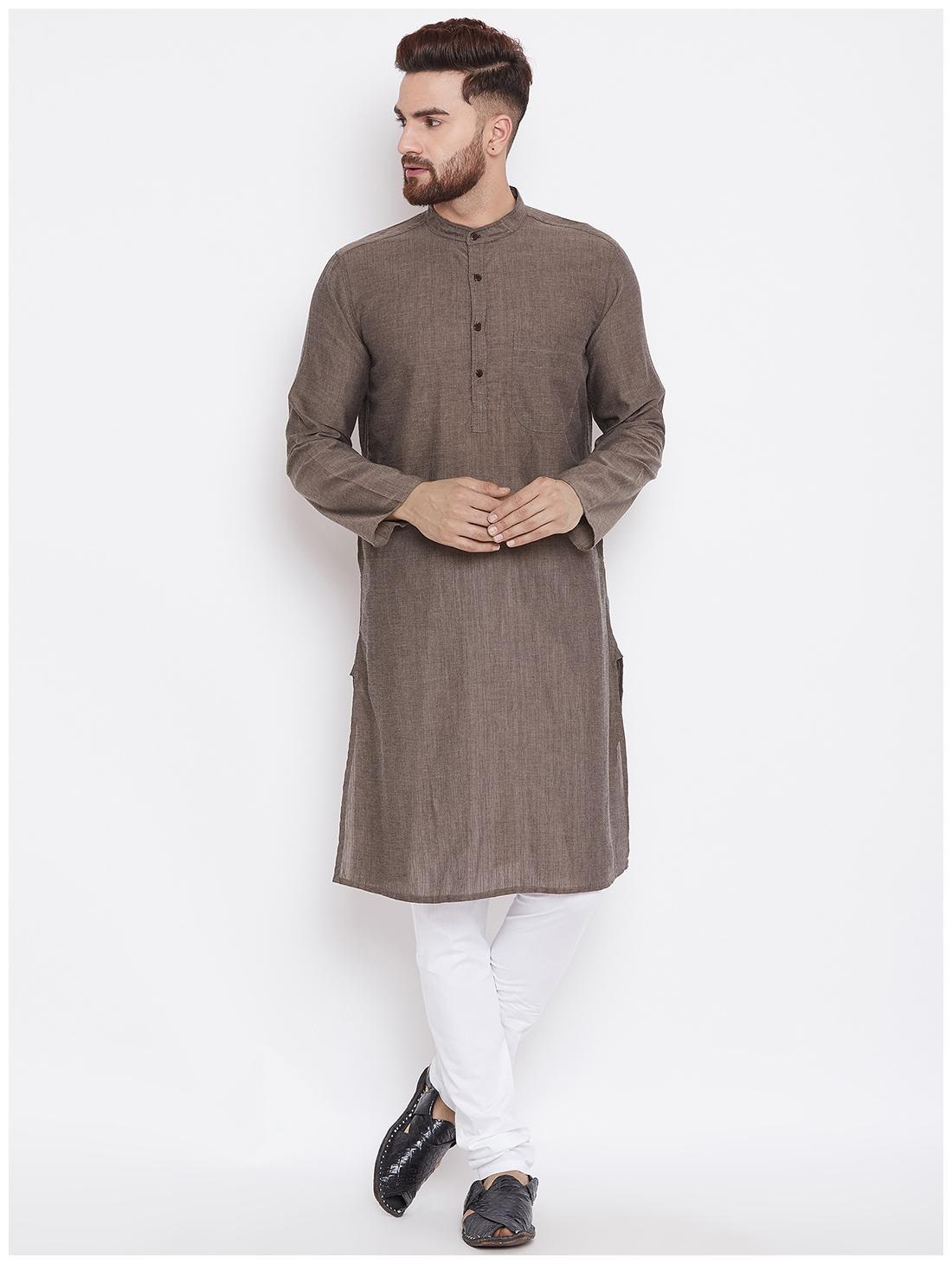 

EVEN Men Brown Regular Fit Kurta