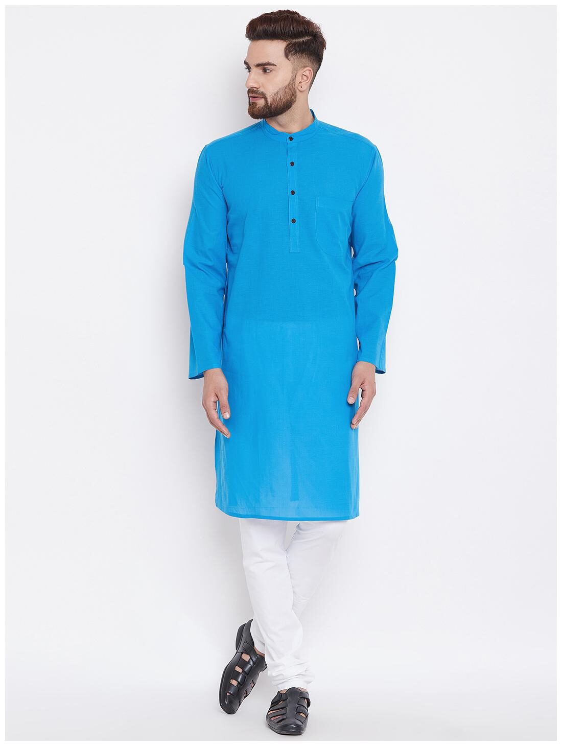 

EVEN Men Blue Regular Fit Kurta