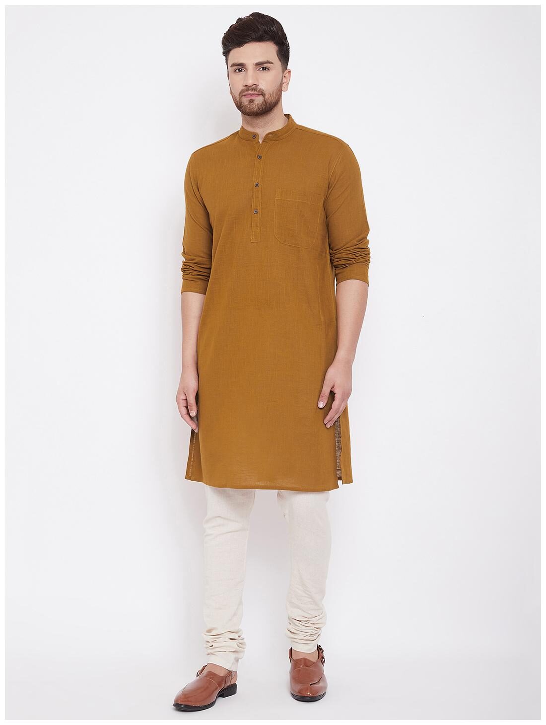

EVEN Men Brown Regular Fit Kurta