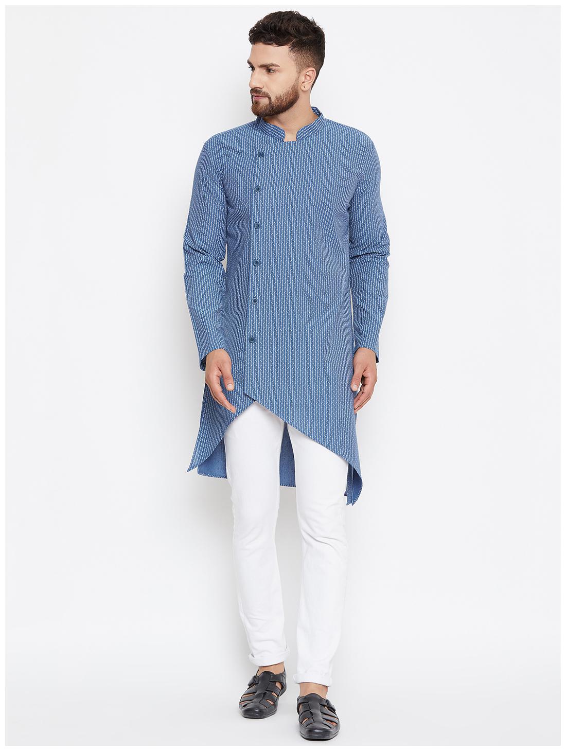 

EVEN Men Blue Regular Fit Kurta