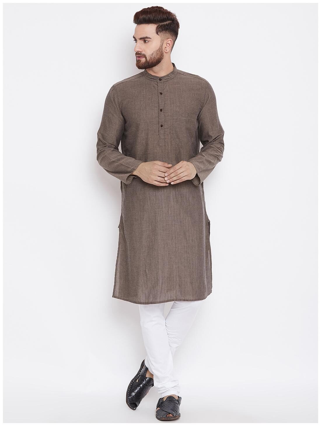 

EVEN Men Brown Regular Fit Kurta