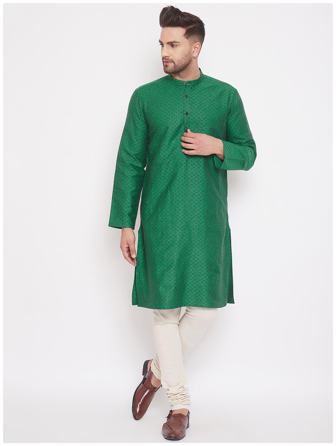 

EVEN Men Green Regular Fit Kurta