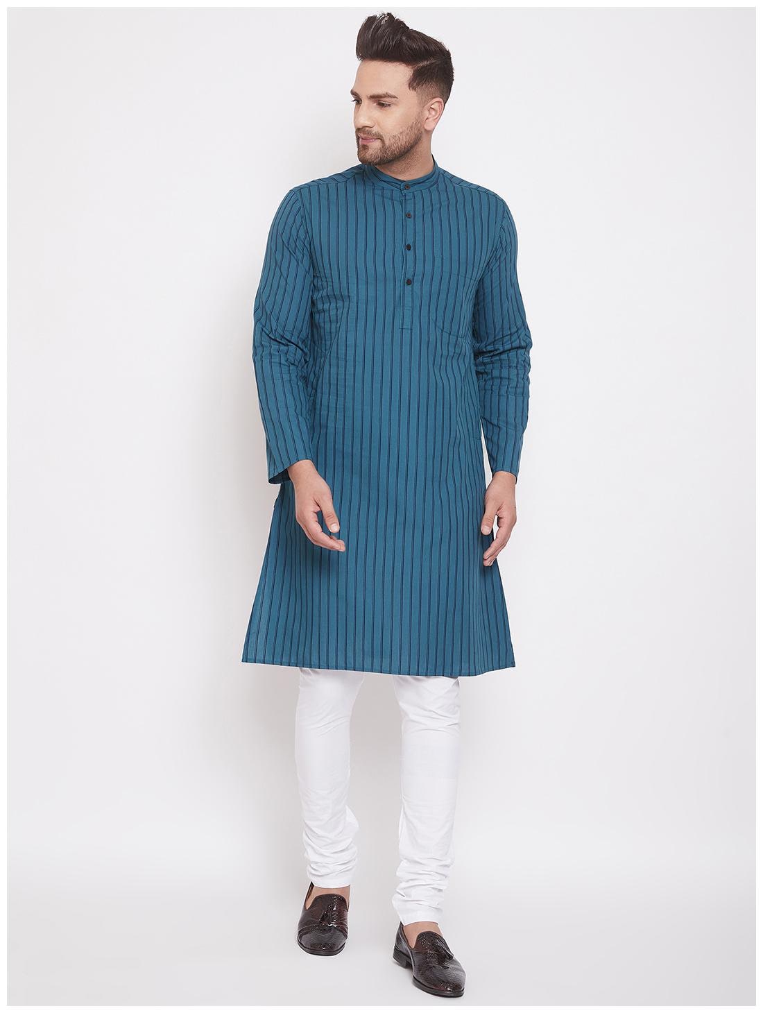 

EVEN Men Green Regular Fit Kurta