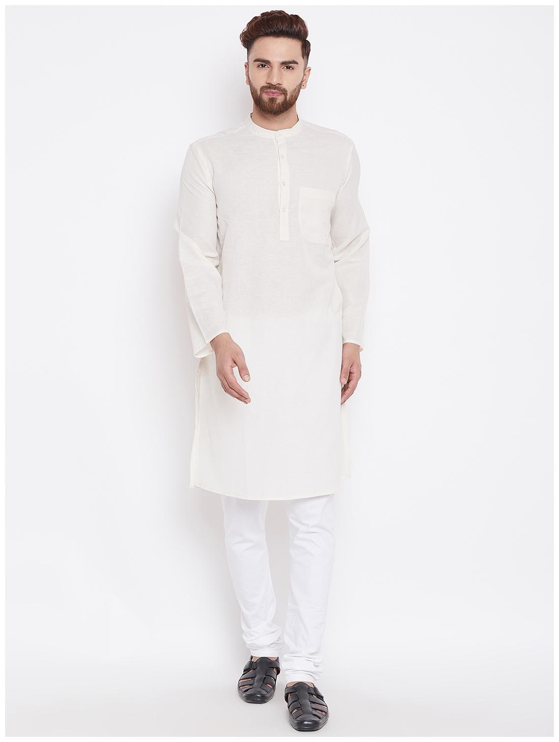 

EVEN Men Cream Regular Fit Kurta