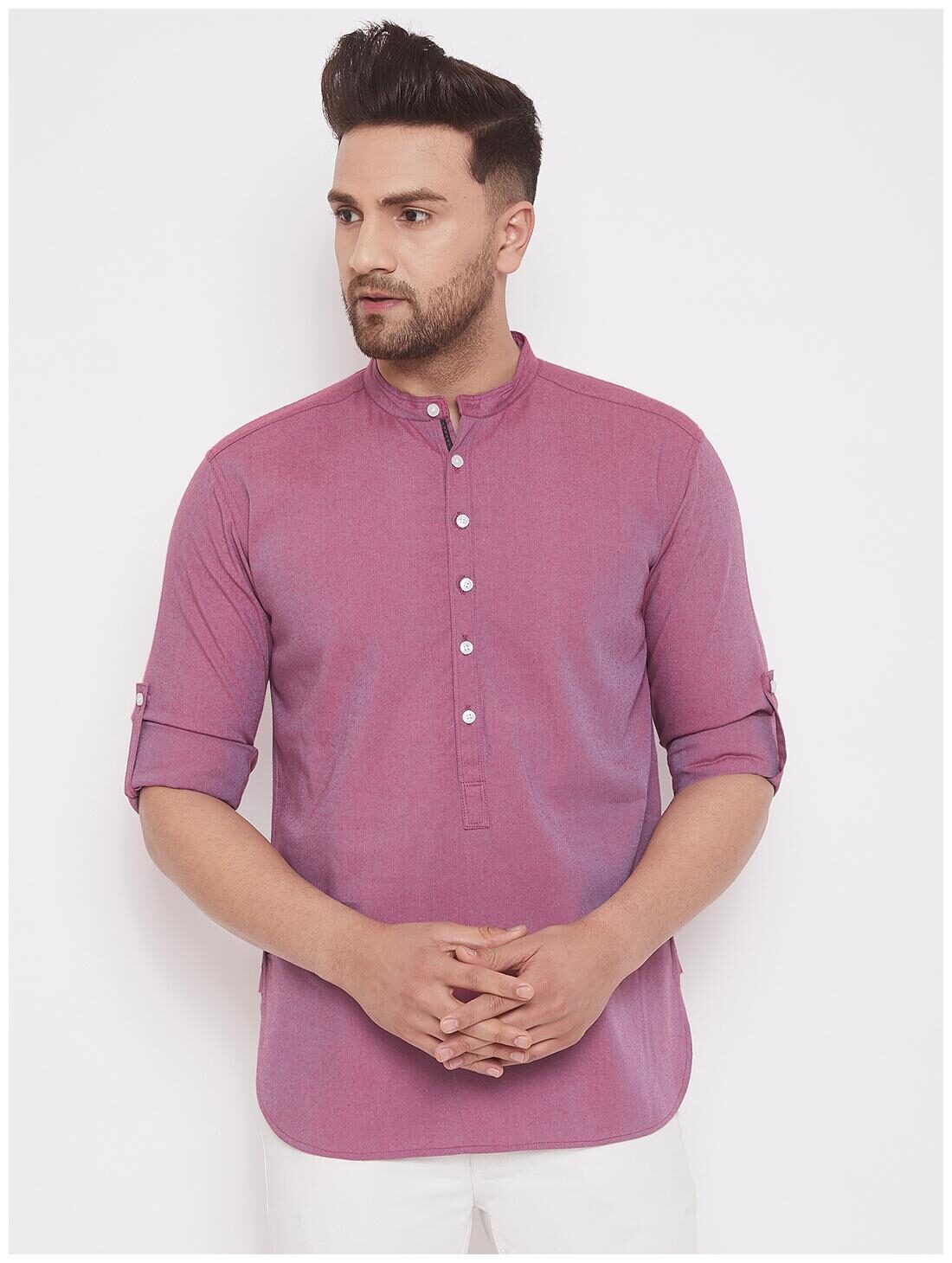 

EVEN Men Purple Regular Fit Kurta