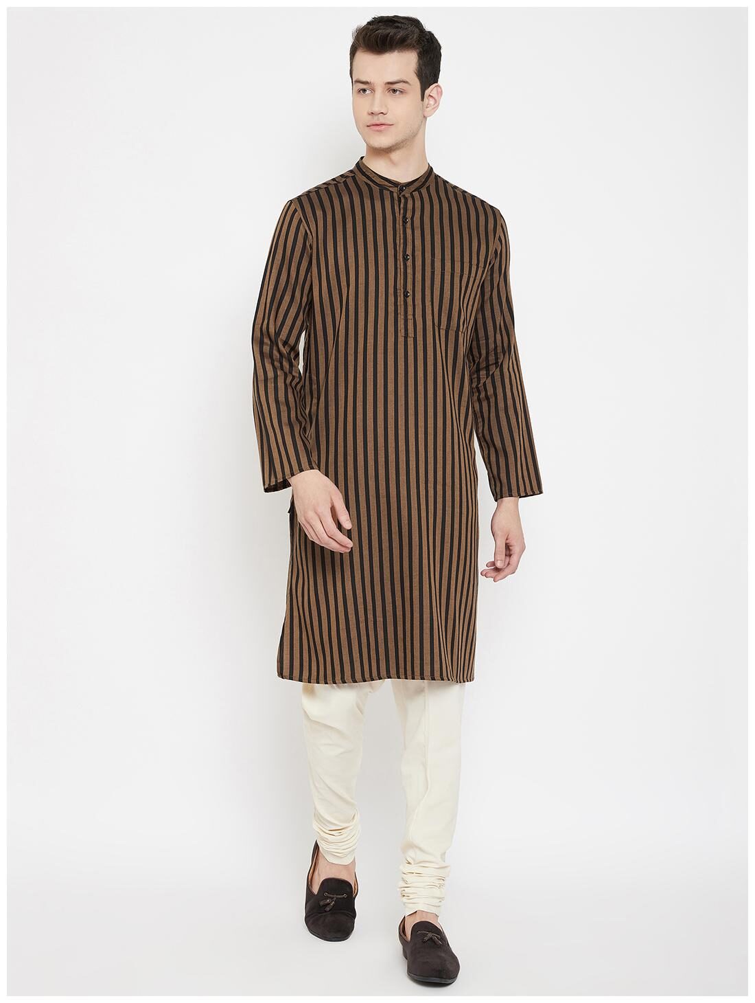 

EVEN Men Brown Regular Fit Kurta