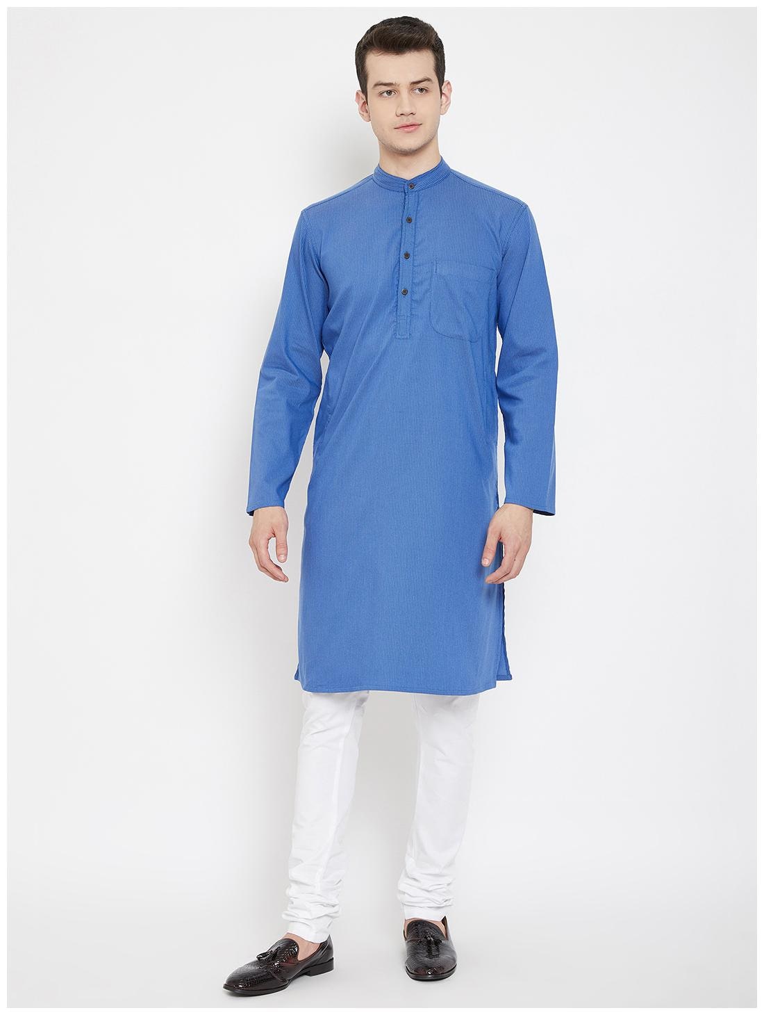 

EVEN Men Blue Regular Fit Kurta