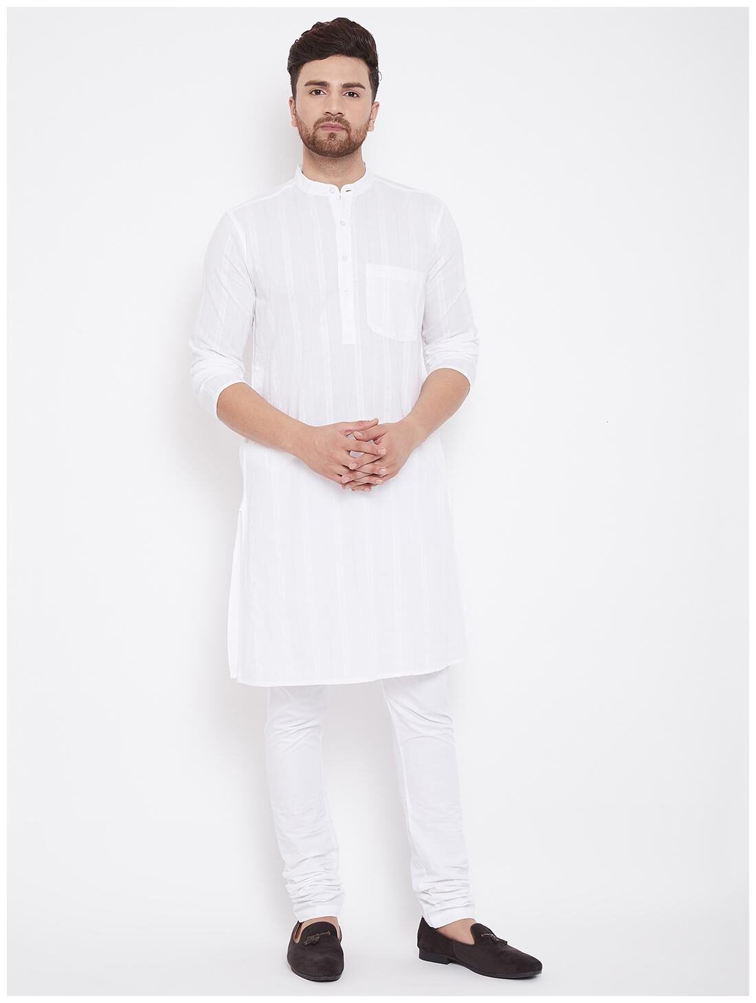 

EVEN Men White Regular Fit Kurta