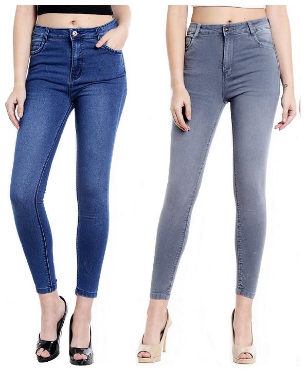 

EVERDIVA Women Blue Grey Skinny fit Jeans
