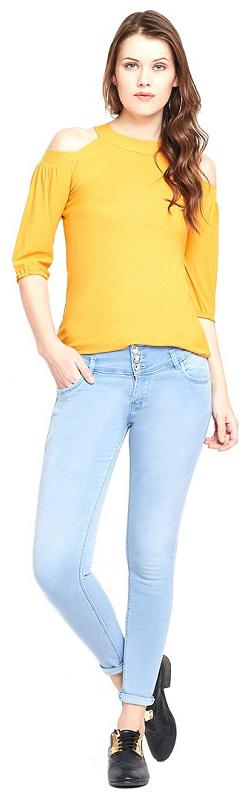 

EVERDIVA Women Turquoise Relaxed fit Jeans