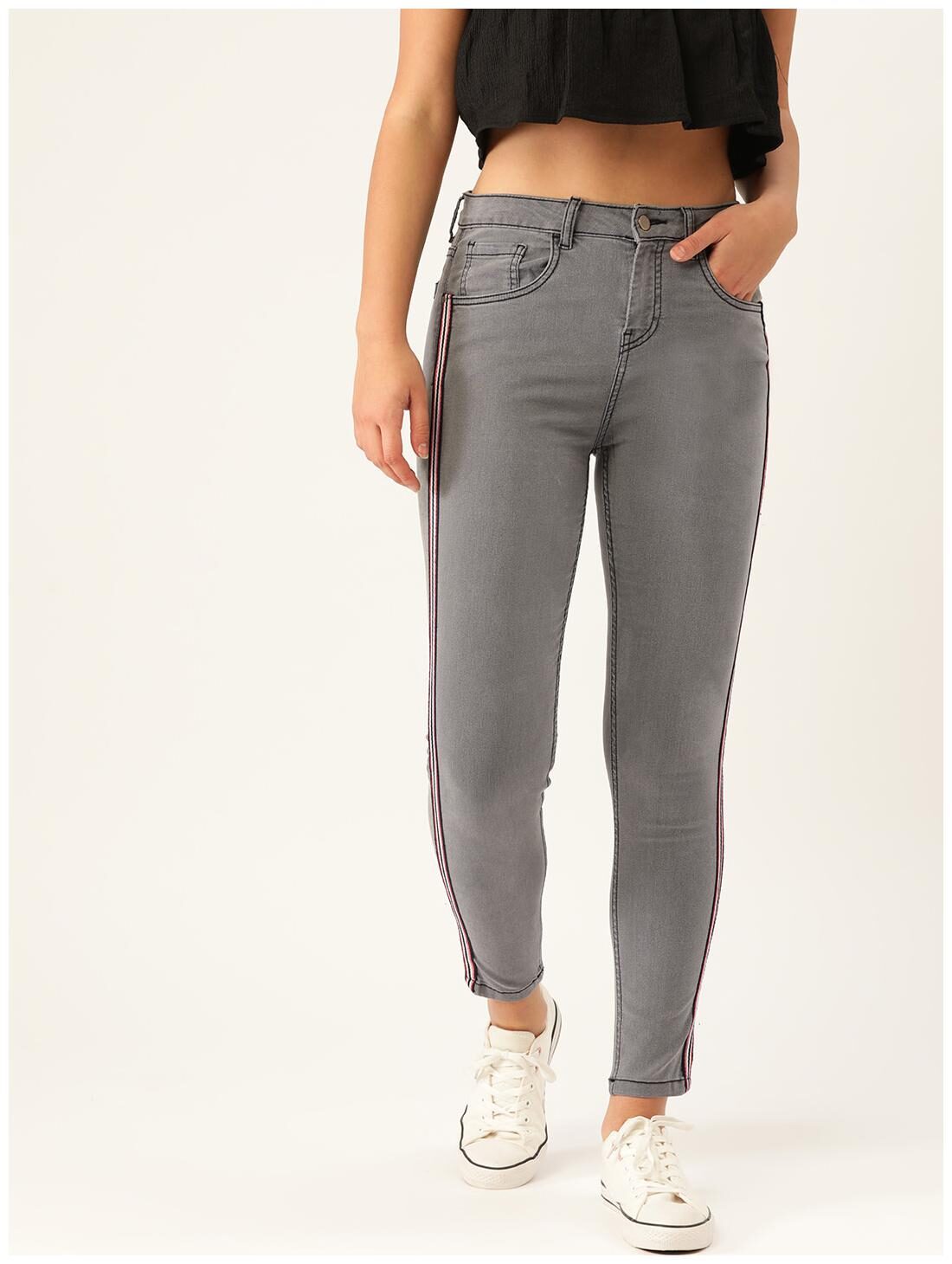 

EVERDIVA Women Grey Skinny fit Jeans