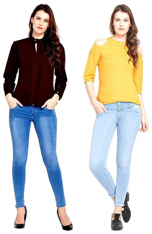 

EVERDIVA Women Blue Relaxed fit Jeans