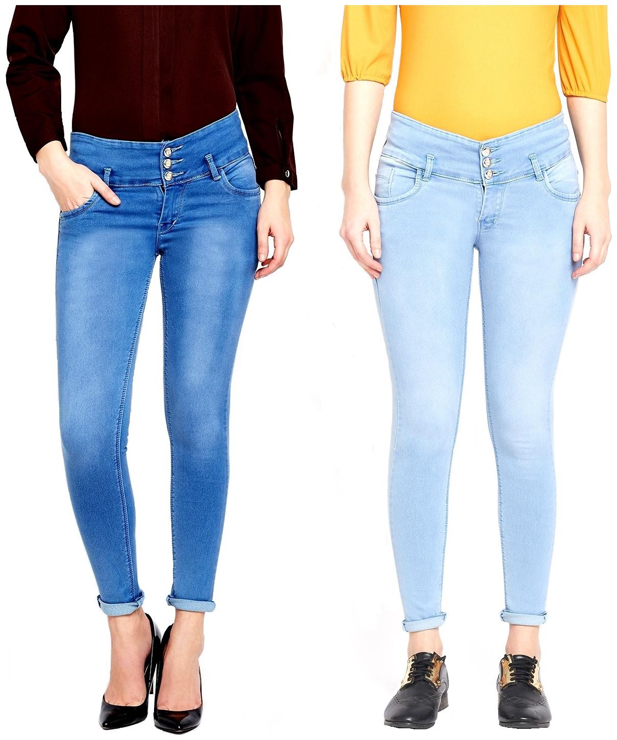 

EVERDIVA Women Blue Turquoise Skinny fit Jeans
