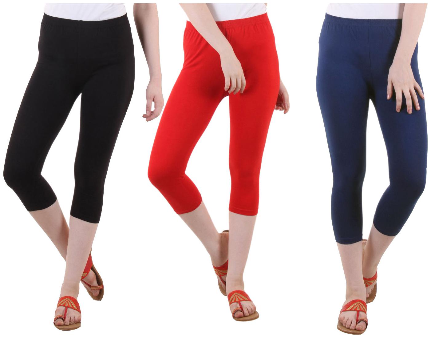 

EVEY Women Solid Regular capri - Multi
