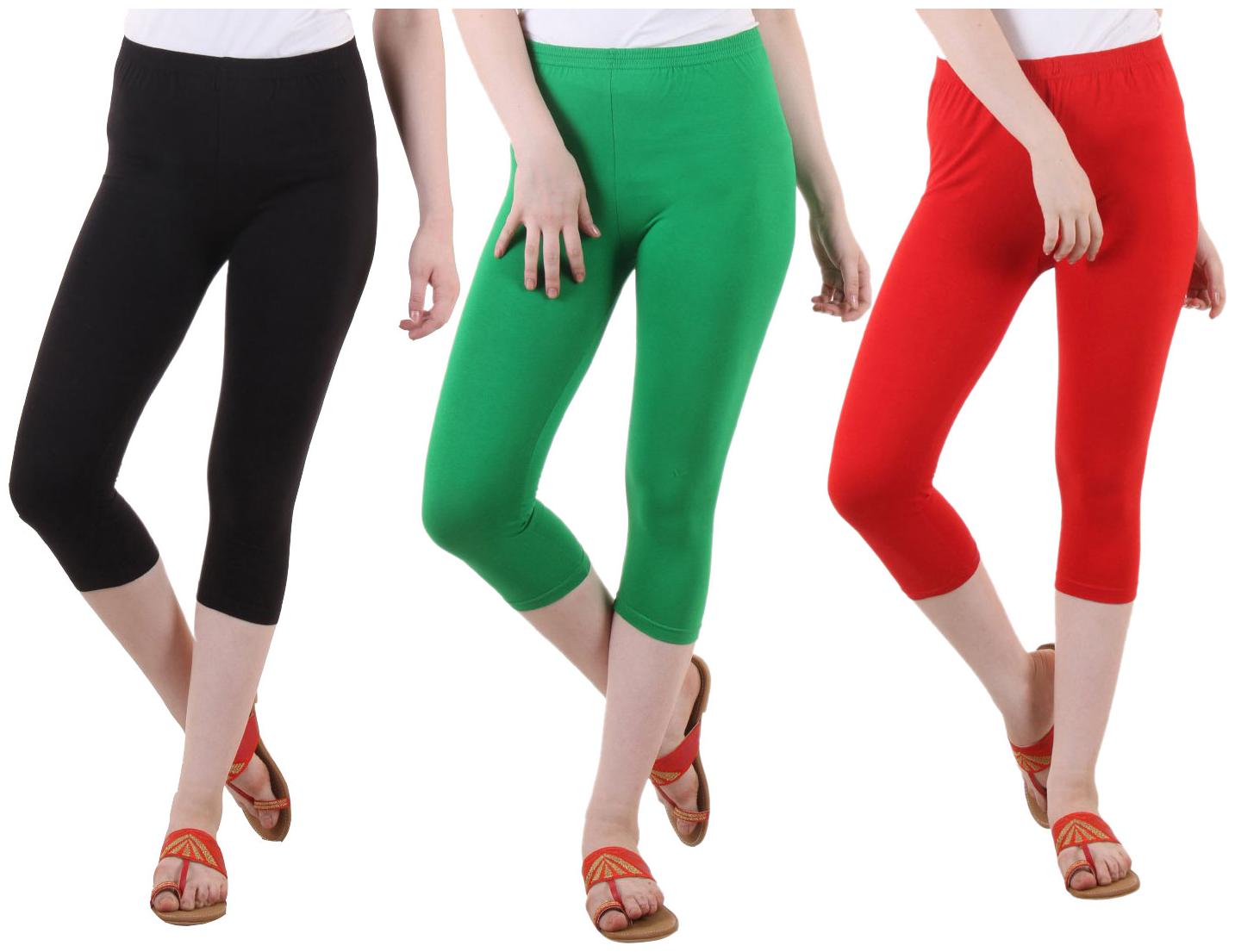 

EVEY Women Solid Regular capri - Multi