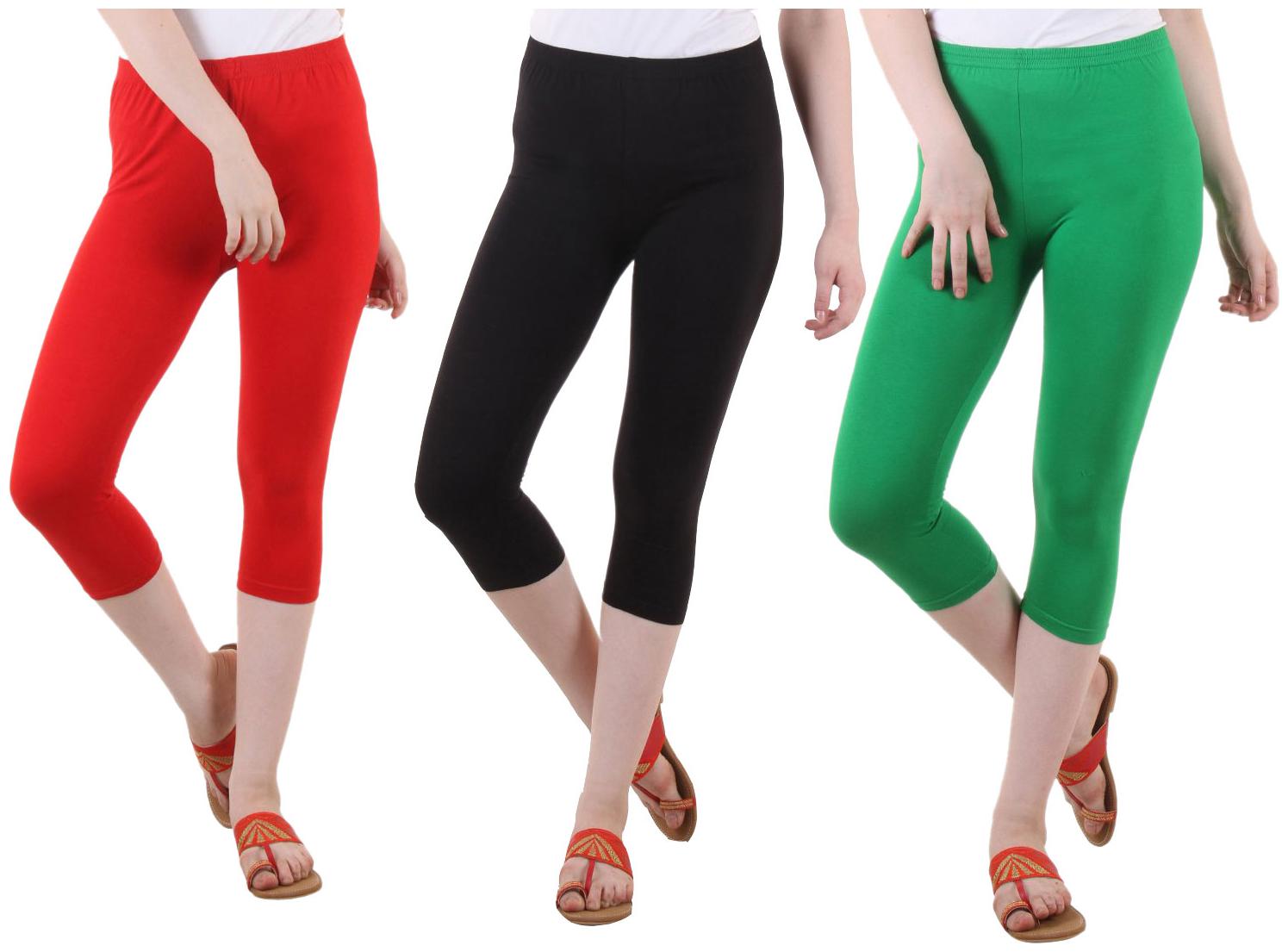 

EVEY Women Solid Regular capri - Multi