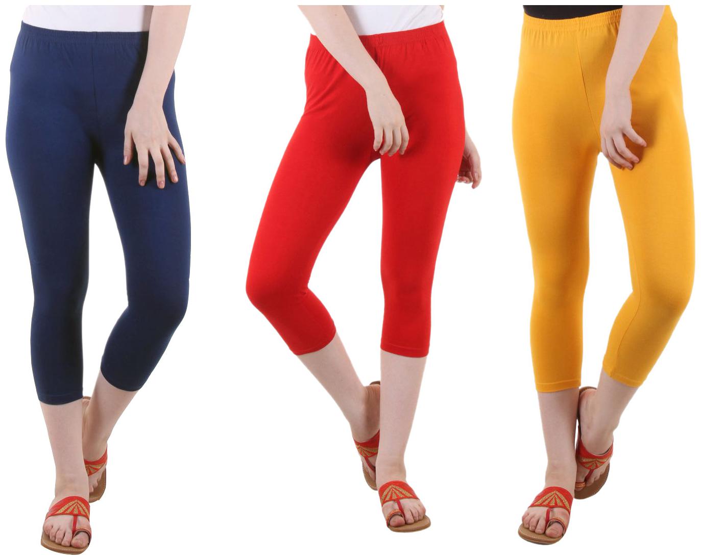 

EVEY Women Solid Regular capri - Multi