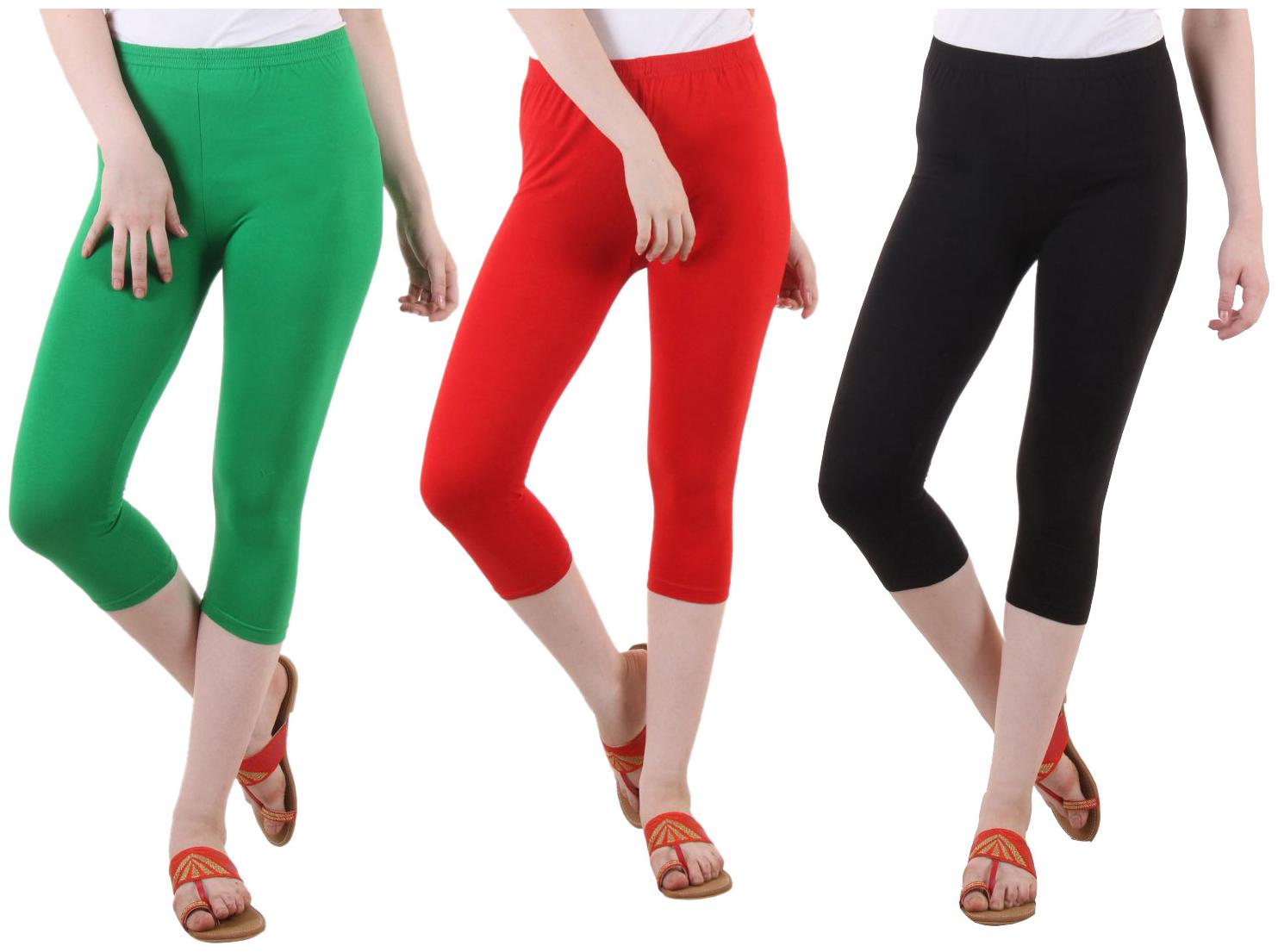 

EVEY Women Solid Regular capri - Multi