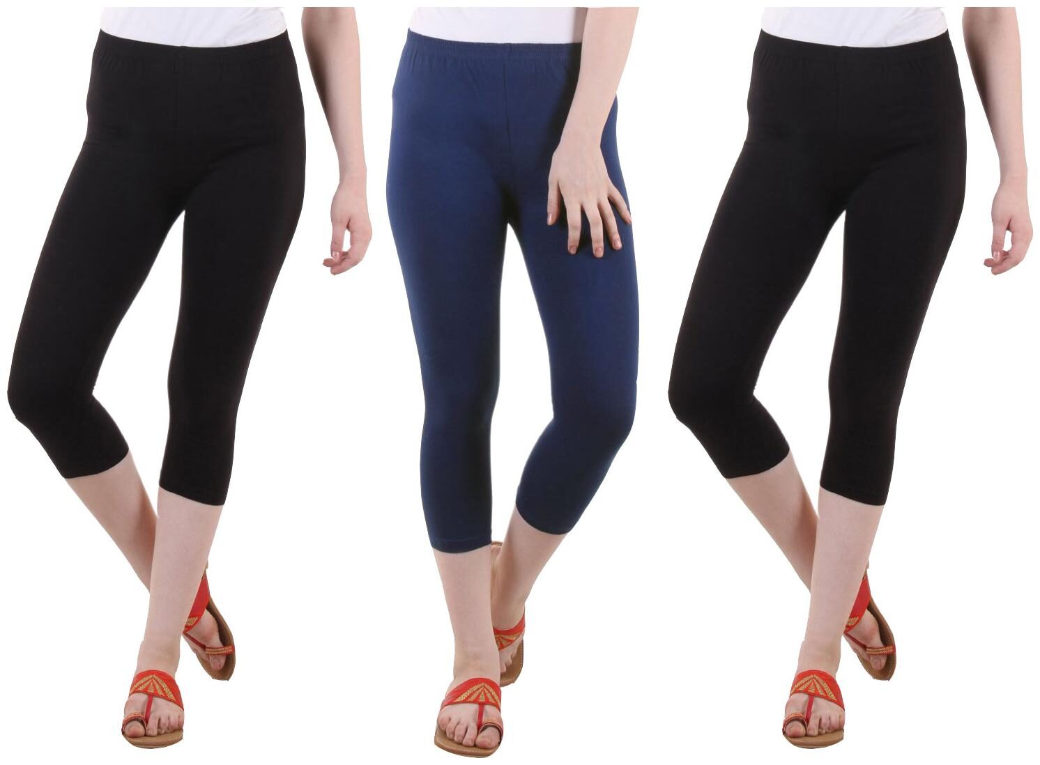 

EVEY Women Solid Regular capri - Multi