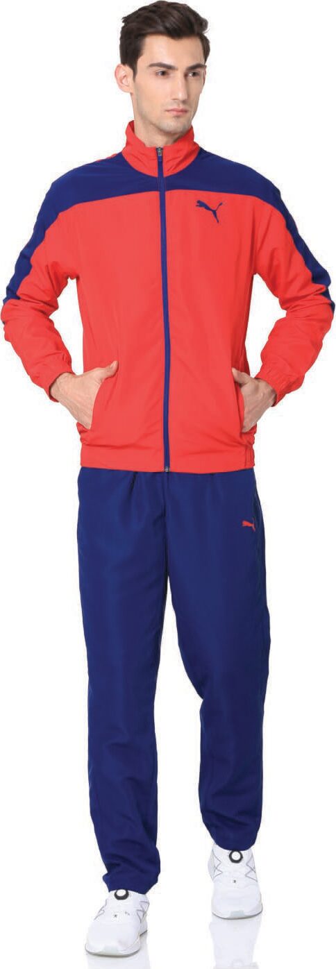 

Puma Men Red Blue Solid Regular Fit Track Suit