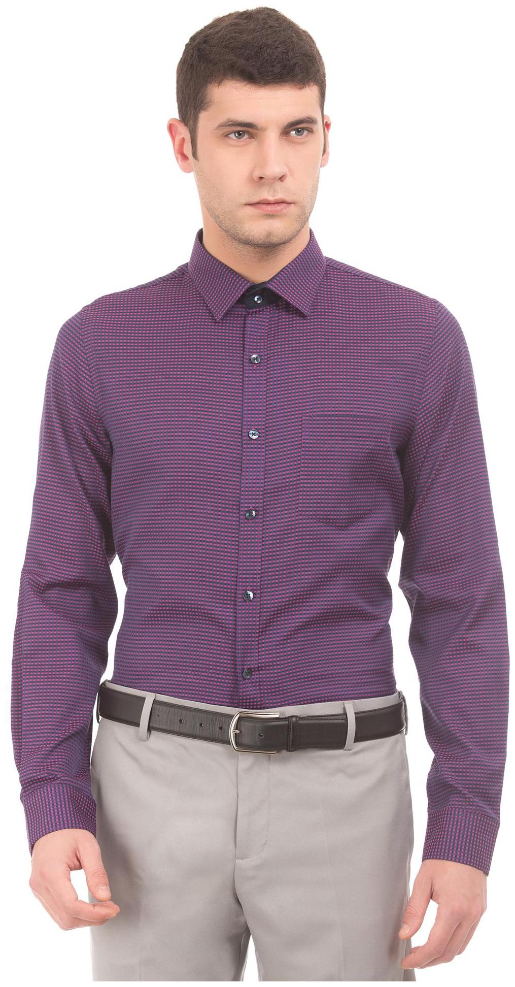 

Excalibur Men Slim fit Formal Shirt - Pink
