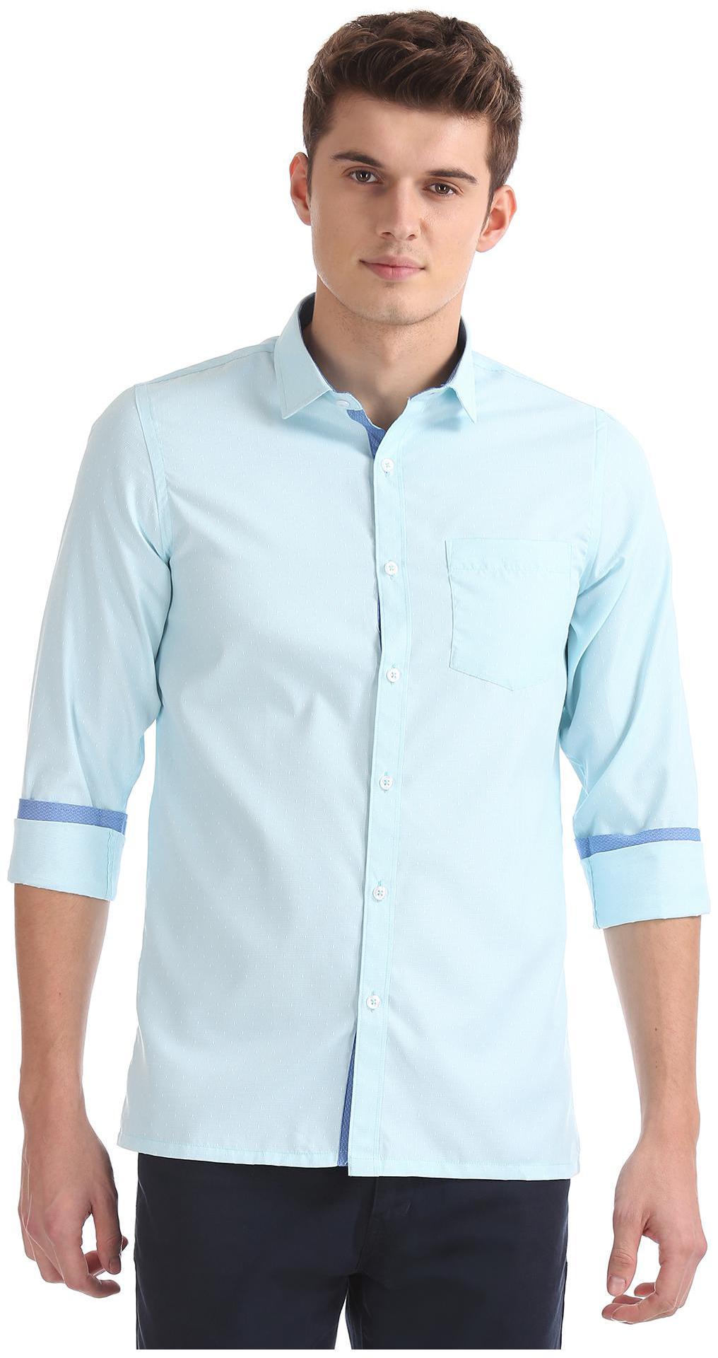 

Excalibur Men Slim fit Formal Shirt - Green