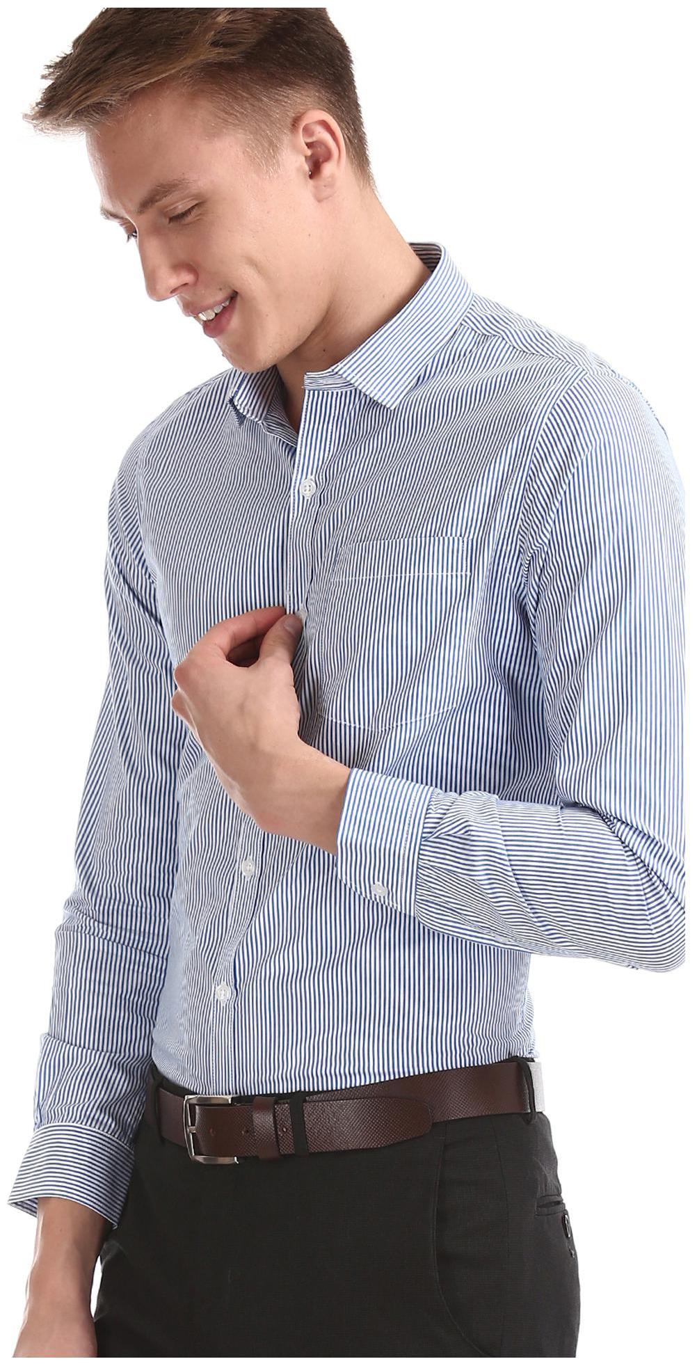 

Excalibur Men Regular fit Formal Shirt - Blue