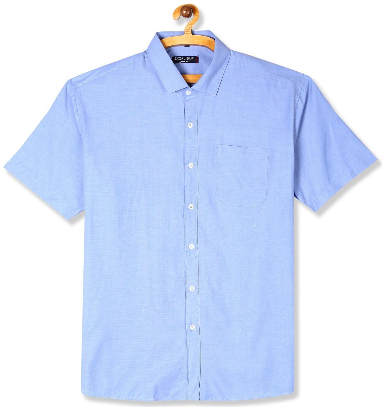 

Excalibur Men Regular fit Formal Shirt - Blue